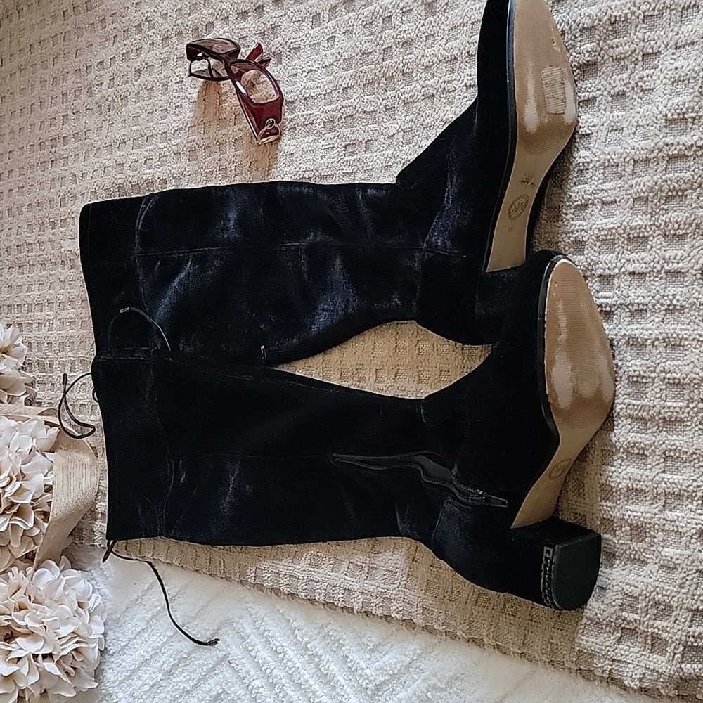 Michael Kors Black Over the Knee Boots - Picture 7 of 12